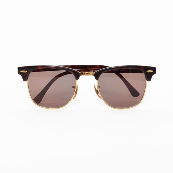 SOLD - Ray-Ban RB3016 Clubmaster W0366 Tortoise Gold 49mm Frame - Picture 5 of 16